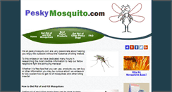 Desktop Screenshot of peskymosquito.com