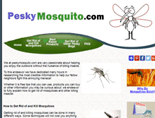 Tablet Screenshot of peskymosquito.com